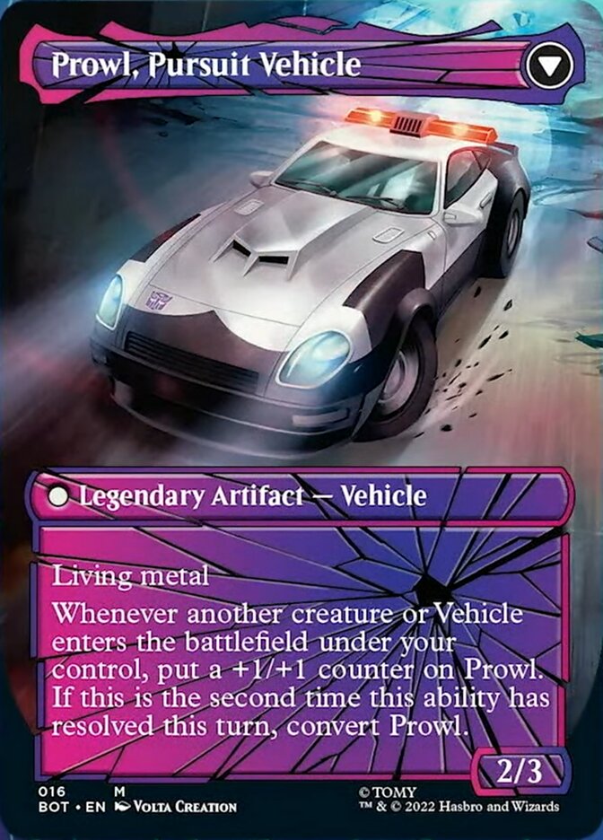 Prowl, Stoic Strategist // Prowl, Pursuit Vehicle (Shattered Glass) [Transformers] - Magic: The Gathering - Card Brawlers | Quebec | Canada |