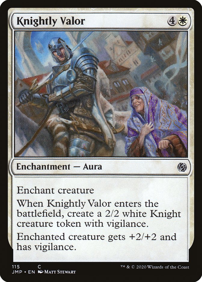 Knightly Valor [Jumpstart] - Magic: The Gathering - Card Brawlers | Quebec | Canada |