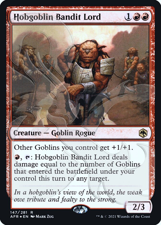 Hobgoblin Bandit Lord (Ampersand Promo) [Dungeons & Dragons: Adventures in the Forgotten Realms Promos] - Magic: The Gathering - Card Brawlers | Quebec | Canada |