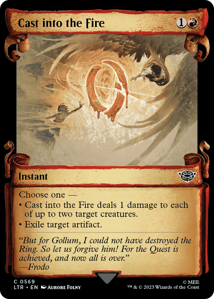 Cast into the Fire [The Lord of the Rings: Tales of Middle-Earth Showcase Scrolls] - Magic: The Gathering - Card Brawlers | Quebec | Canada |
