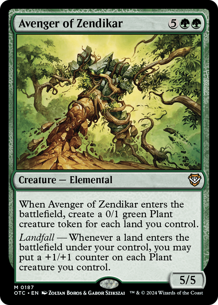 Avenger of Zendikar [Outlaws of Thunder Junction Commander] - Magic: The Gathering - Card Brawlers | Quebec | Canada |
