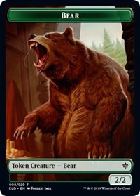 Bear // Food (18) Double-Sided Token [Throne of Eldraine Tokens] - Magic: The Gathering - Card Brawlers | Quebec | Canada |