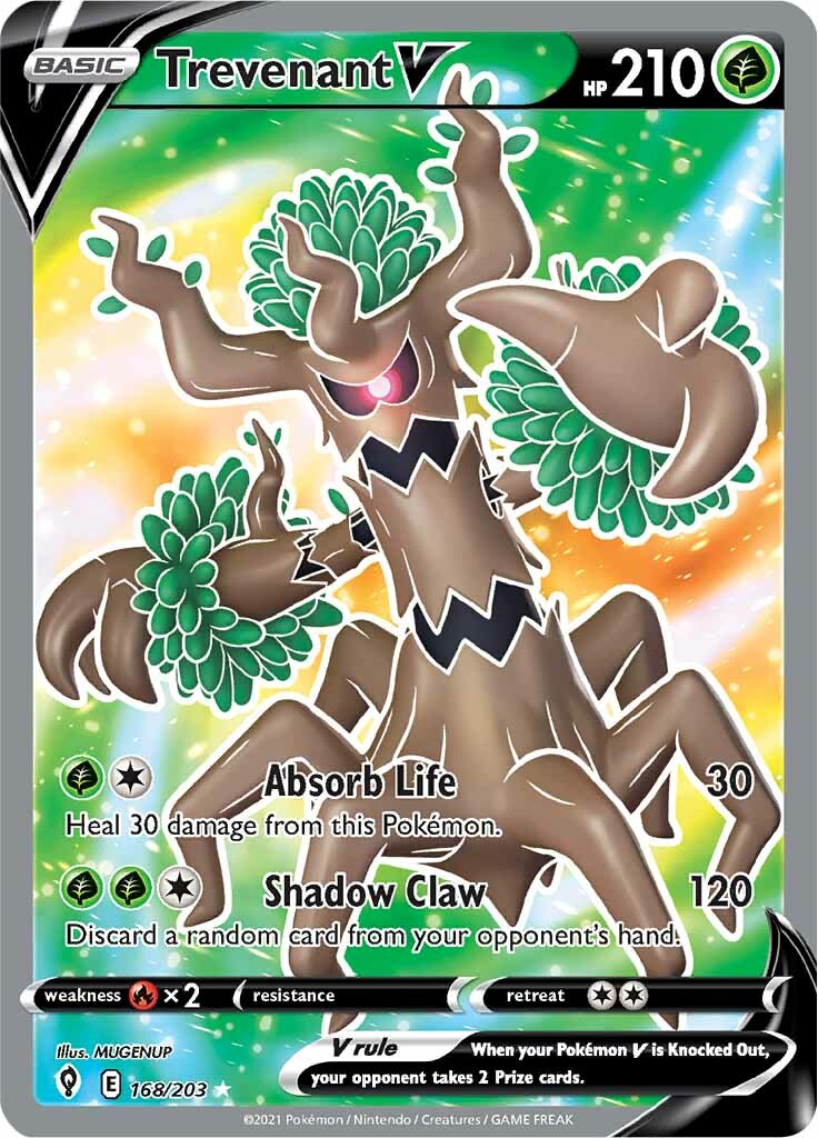 Trevenant V (168/203) [Sword & Shield: Evolving Skies] - Pokémon - Card Brawlers | Quebec | Canada |