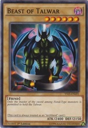 Beast of Talwar [YS15-ENL01] Common - Yu-Gi-Oh! - Card Brawlers | Quebec | Canada |