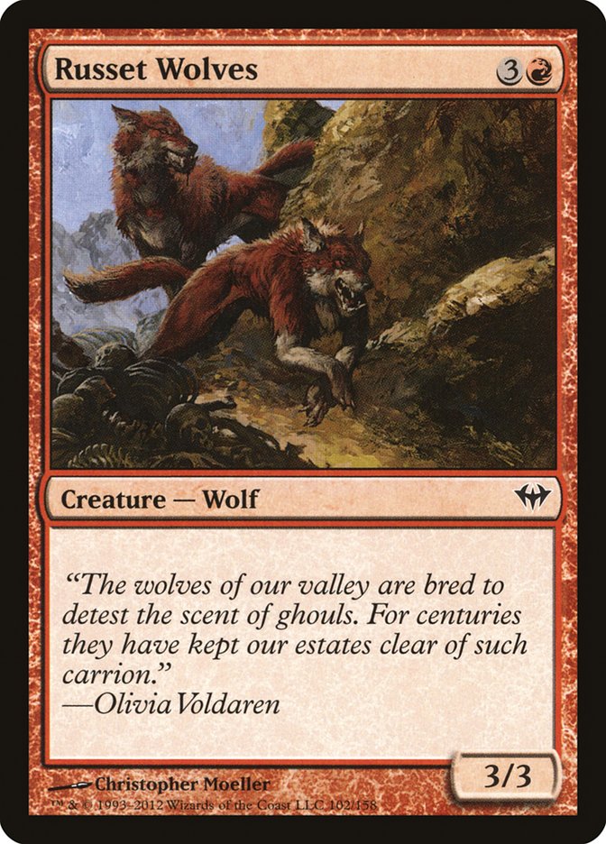 Russet Wolves [Dark Ascension] - Magic: The Gathering - Card Brawlers | Quebec | Canada |