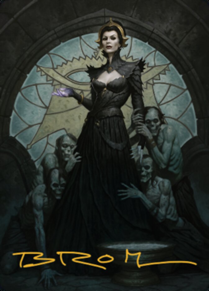 Liliana of the Veil Art Card (Gold-Stamped Signature) [Dominaria United Art Series] - Magic: The Gathering - Card Brawlers | Quebec | Canada |