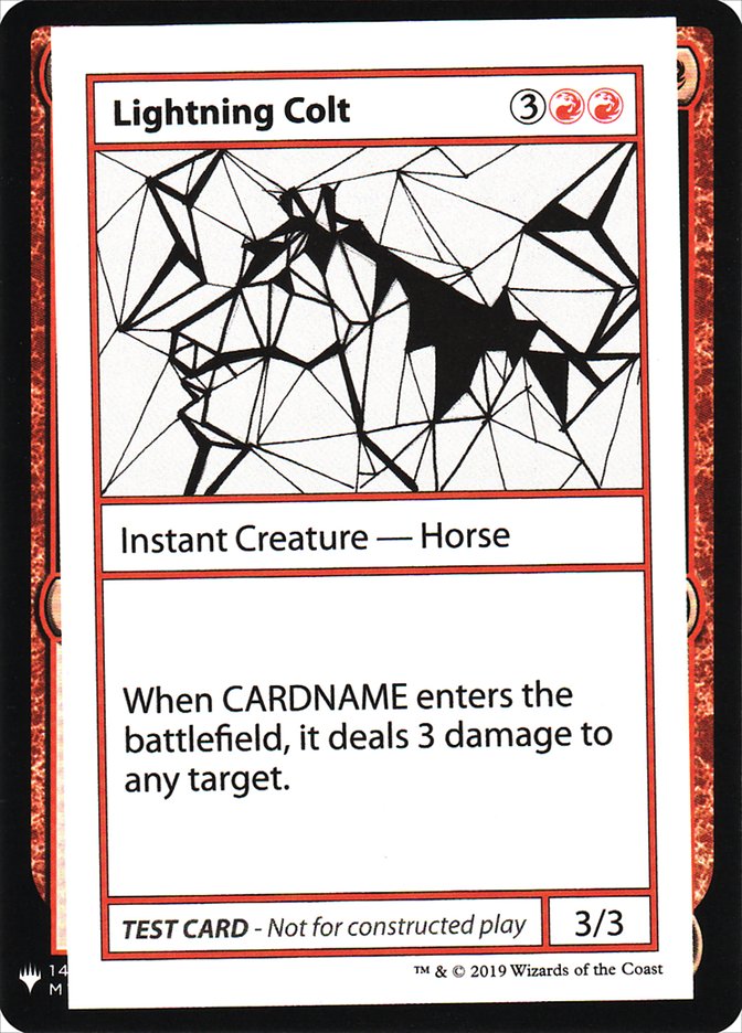 Lightning Colt [Mystery Booster Playtest Cards] - Magic: The Gathering - Card Brawlers | Quebec | Canada |