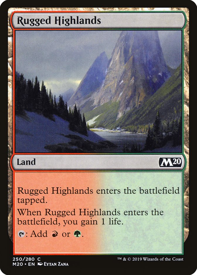 Rugged Highlands [Core Set 2020] - Magic: The Gathering - Card Brawlers | Quebec | Canada |