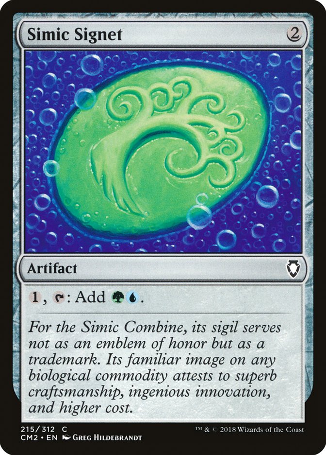 Simic Signet (215/312) [Commander Anthology Volume II] - Magic: The Gathering - Card Brawlers | Quebec | Canada |