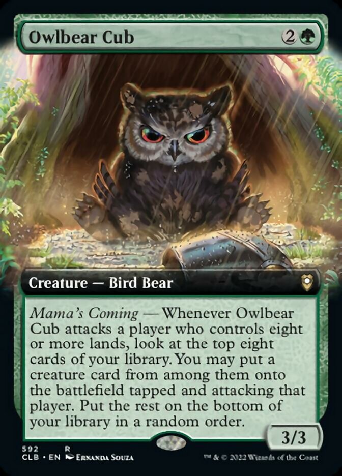 Owlbear Cub (Extended Art) [Commander Legends: Battle for Baldur's Gate] - Magic: The Gathering - Card Brawlers | Quebec | Canada |