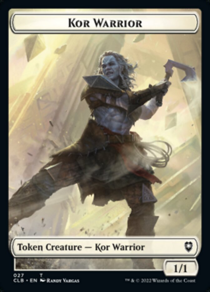 Kor Warrior // Wizard Double-Sided Token [Commander Legends: Battle for Baldur's Gate Tokens] - Magic: The Gathering - Card Brawlers | Quebec | Canada |