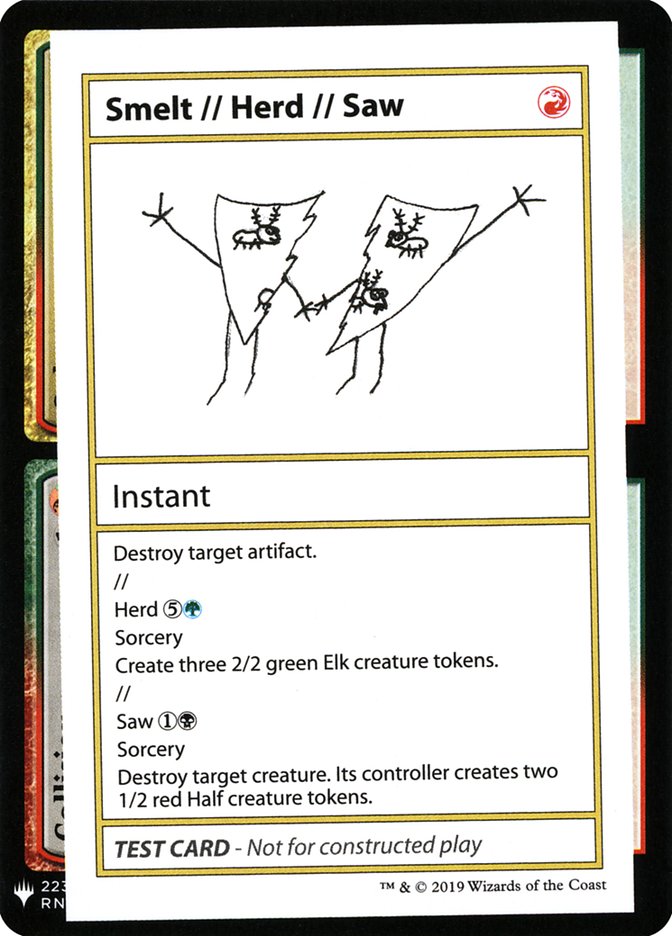 Smelt // Herd // Saw [Mystery Booster Playtest Cards] - Magic: The Gathering - Card Brawlers | Quebec | Canada |