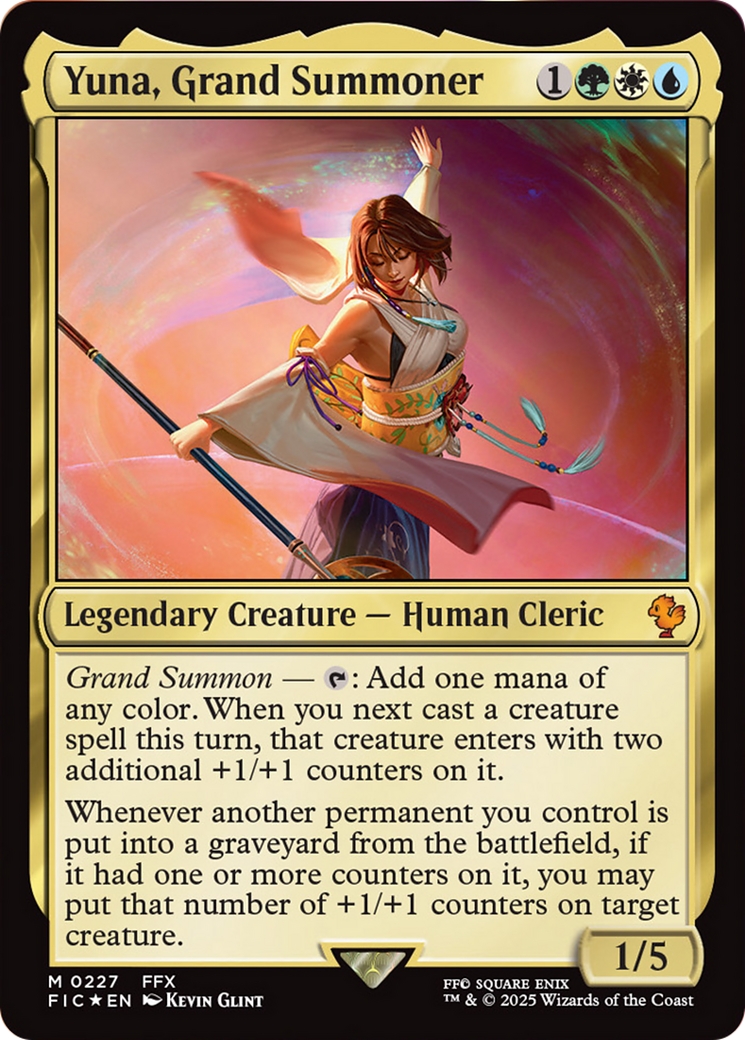 Yuna, Grand Summoner (Surge Foil) [FINAL FANTASY Commander] - Magic: The Gathering - Card Brawlers | Quebec | Canada |