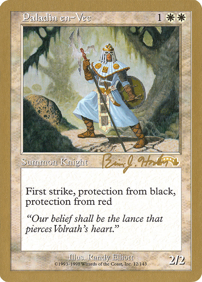 Paladin en-Vec (Brian Hacker) [World Championship Decks 1998] - Magic: The Gathering - Card Brawlers | Quebec | Canada |