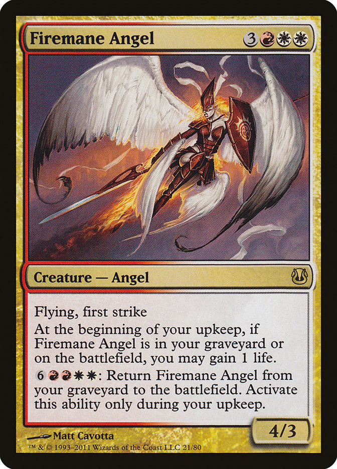 Firemane Angel [Duel Decks: Ajani vs. Nicol Bolas] - Magic: The Gathering - Card Brawlers | Quebec | Canada |