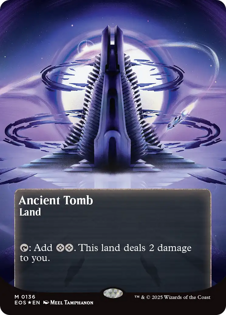 Ancient Tomb (0136) (Borderless) (Galaxy Foil) [Edge of Eternities: Stellar Sights] - Magic: The Gathering - Card Brawlers | Quebec | Canada |