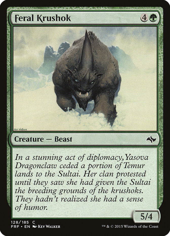 Feral Krushok [Fate Reforged] - Magic: The Gathering - Card Brawlers | Quebec | Canada |