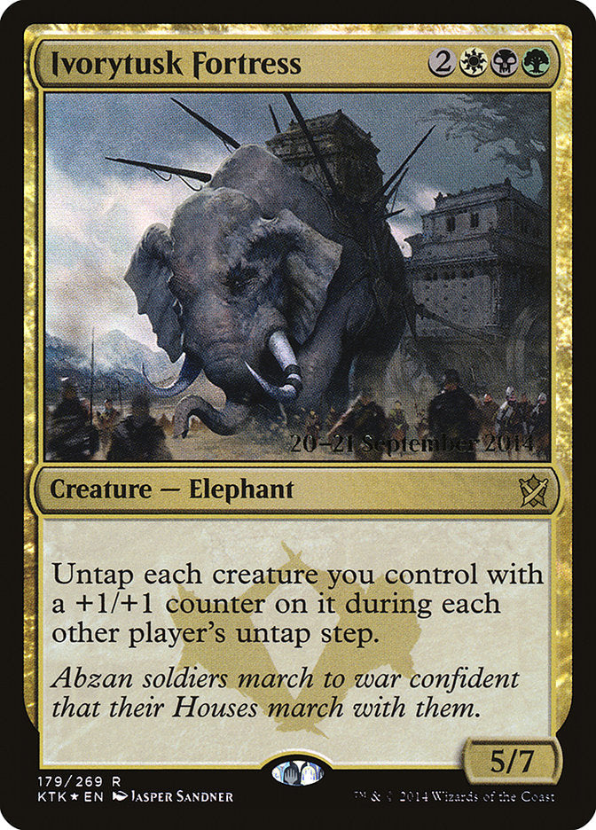 Ivorytusk Fortress [Khans of Tarkir Prerelease Promos] - Magic: The Gathering - Card Brawlers | Quebec | Canada |
