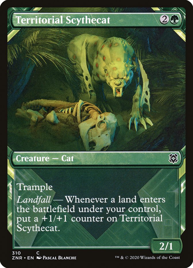 Territorial Scythecat (Showcase) [Zendikar Rising] - Magic: The Gathering - Card Brawlers | Quebec | Canada |
