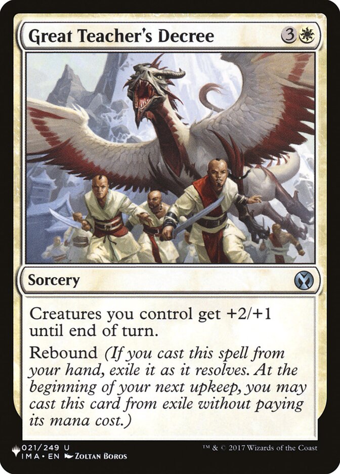 Great Teacher's Decree [The List] - Magic: The Gathering - Card Brawlers | Quebec | Canada |