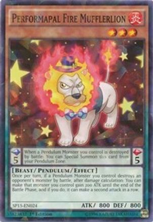 Performapal Fire Mufflerlion [SP15-EN024] Shatterfoil Rare - Yu-Gi-Oh! - Card Brawlers | Quebec | Canada |