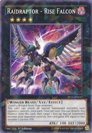 Raidraptor - Rise Falcon [SP15-EN037] Shatterfoil Rare - Yu-Gi-Oh! - Card Brawlers | Quebec | Canada |