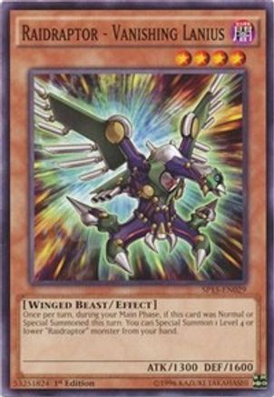 Raidraptor - Vanishing Lanius [SP15-EN029] Common - Yu-Gi-Oh! - Card Brawlers | Quebec | Canada |