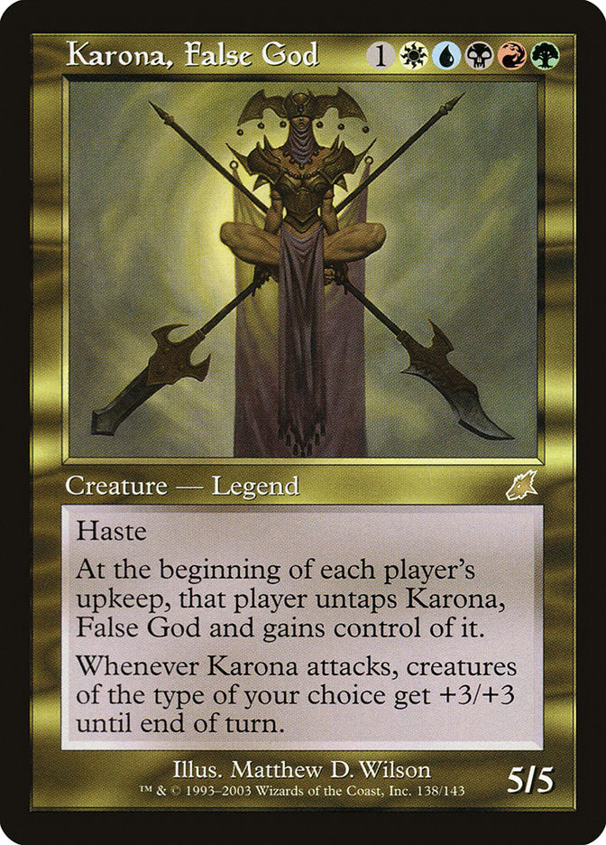 Karona, False God [Scourge] - Magic: The Gathering - Card Brawlers | Quebec | Canada |