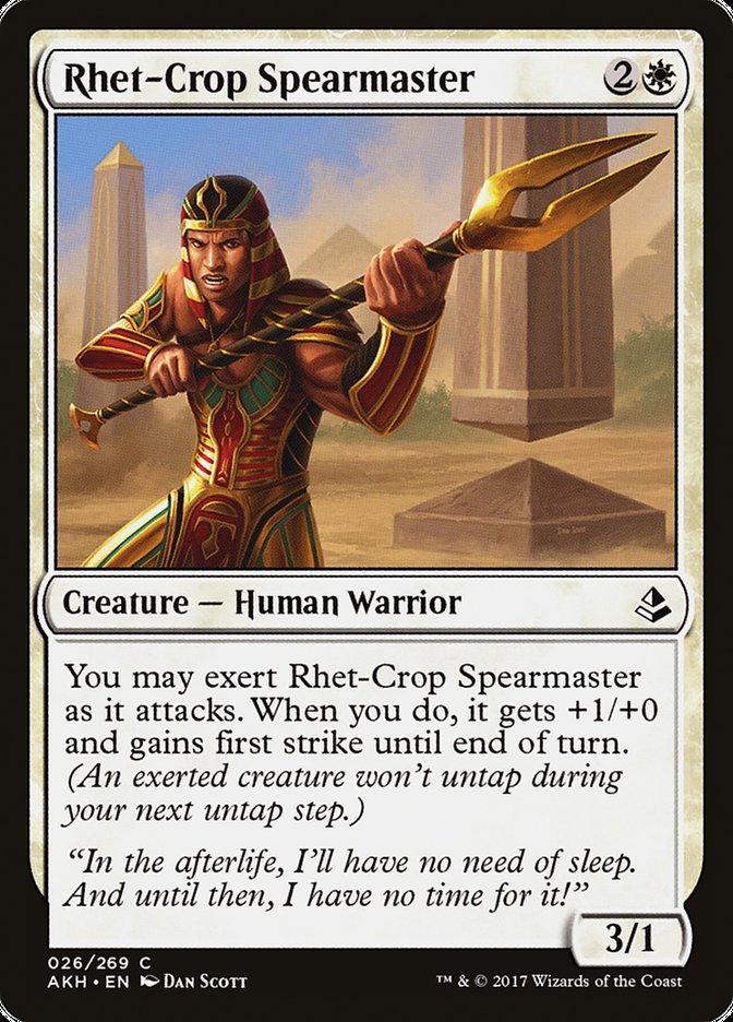 Rhet-Crop Spearmaster [Amonkhet] - Magic: The Gathering - Card Brawlers | Quebec | Canada |