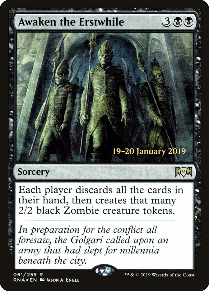 Awaken the Erstwhile [Ravnica Allegiance Prerelease Promos] - Magic: The Gathering - Card Brawlers | Quebec | Canada |