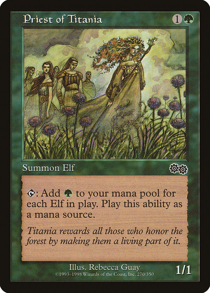Priest of Titania [Urza's Saga] - Magic: The Gathering - Card Brawlers | Quebec | Canada |