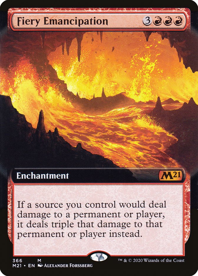 Fiery Emancipation (Extended Art) [Core Set 2021] - Magic: The Gathering - Card Brawlers | Quebec | Canada |