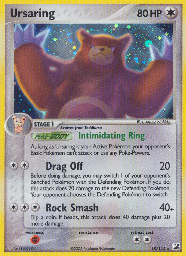 Ursaring (18/115) [EX: Unseen Forces] - Pokémon - Card Brawlers | Quebec | Canada |