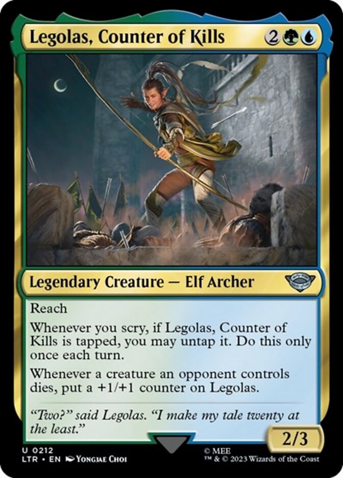 Legolas, Counter of Kills [The Lord of the Rings: Tales of Middle-Earth] - Magic: The Gathering - Card Brawlers | Quebec | Canada |