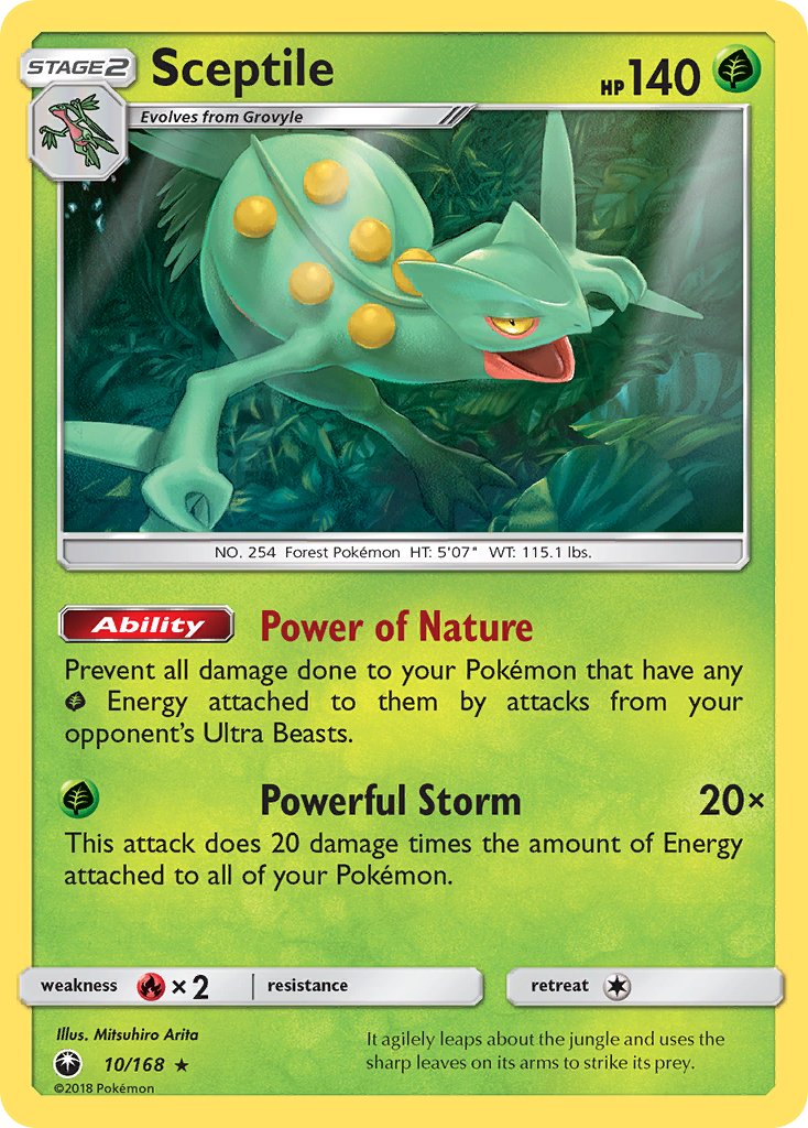 Sceptile (10/168) (Theme Deck Exclusive) [Sun & Moon: Celestial Storm] - Pokémon - Card Brawlers | Quebec | Canada |