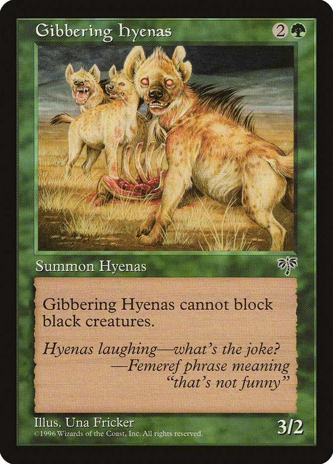 Gibbering Hyenas [Mirage] - Magic: The Gathering - Card Brawlers | Quebec | Canada |