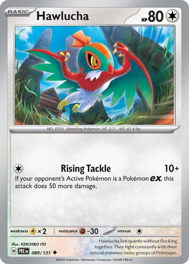 Hawlucha (089/131) [Scarlet & Violet: Prismatic Evolutions] - Pokémon - Card Brawlers | Quebec | Canada |