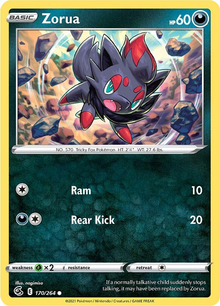 Zorua (170/264) [Sword & Shield: Fusion Strike] - Pokémon - Card Brawlers | Quebec | Canada |