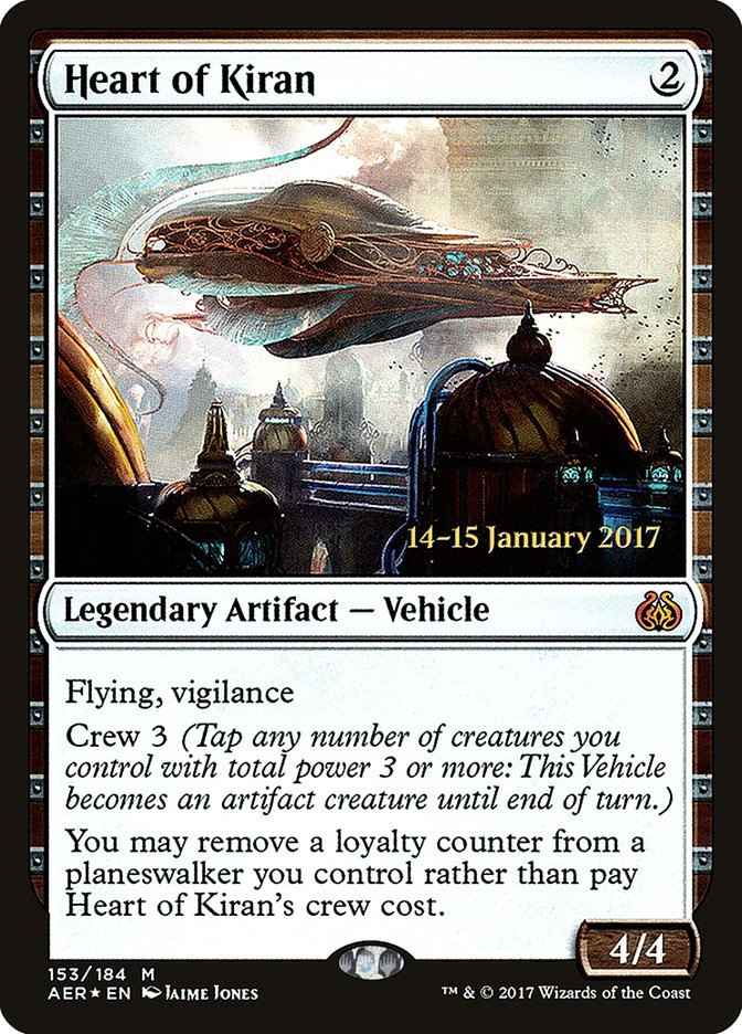Heart of Kiran [Aether Revolt Prerelease Promos] - Magic: The Gathering - Card Brawlers | Quebec | Canada |
