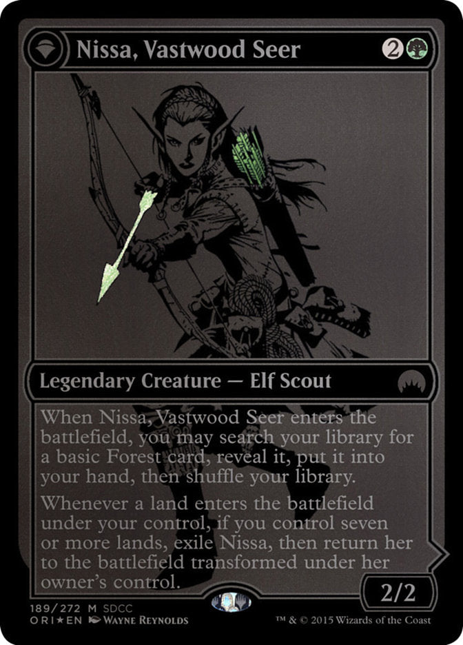 Nissa, Vastwood Seer // Nissa, Sage Animist [San Diego Comic-Con 2015] - Magic: The Gathering - Card Brawlers | Quebec | Canada |