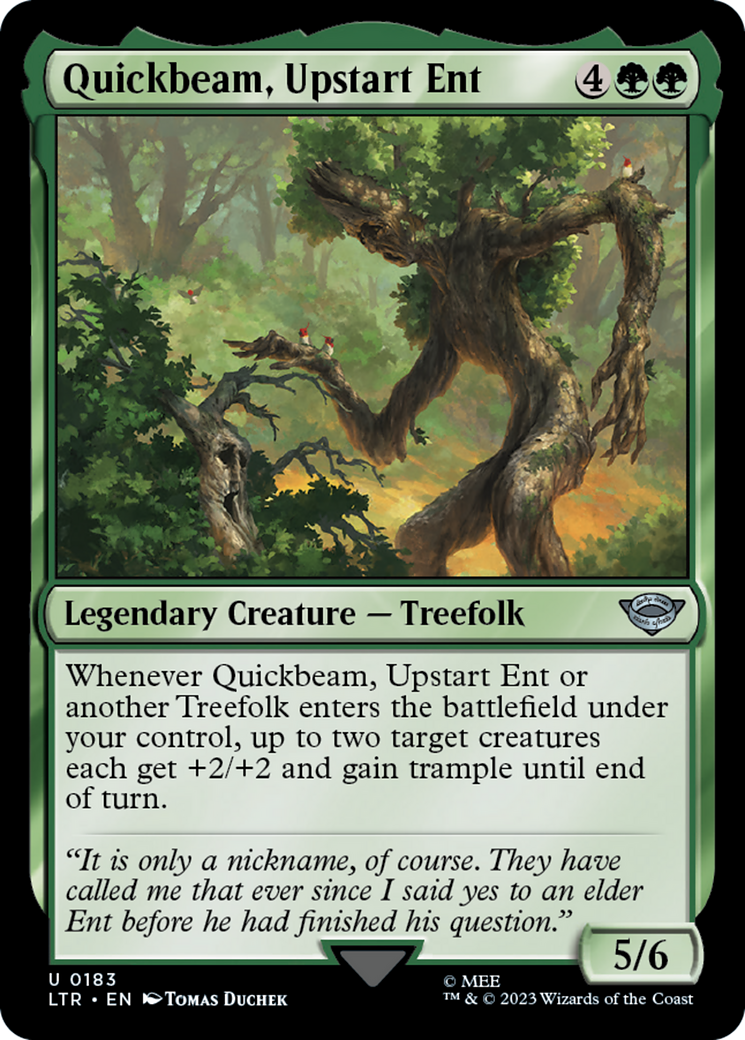 Quickbeam, Upstart Ent [The Lord of the Rings: Tales of Middle-Earth] - Magic: The Gathering - Card Brawlers | Quebec | Canada |