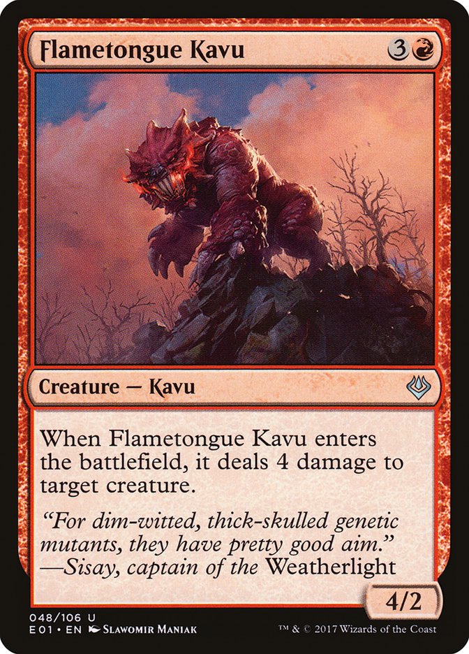 Flametongue Kavu [Archenemy: Nicol Bolas] - Magic: The Gathering - Card Brawlers | Quebec | Canada |