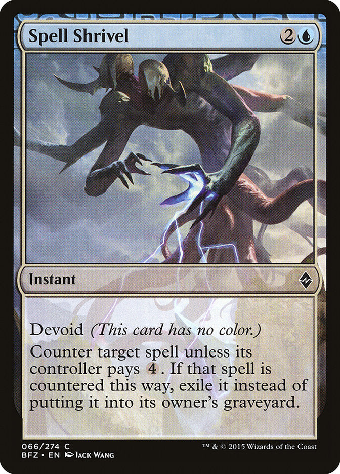 Spell Shrivel [Battle for Zendikar] - Magic: The Gathering - Card Brawlers | Quebec | Canada |