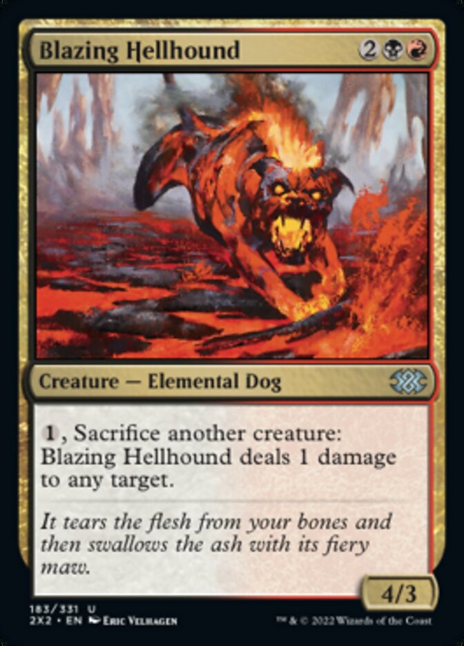 Blazing Hellhound [Double Masters 2022] - Magic: The Gathering - Card Brawlers | Quebec | Canada |