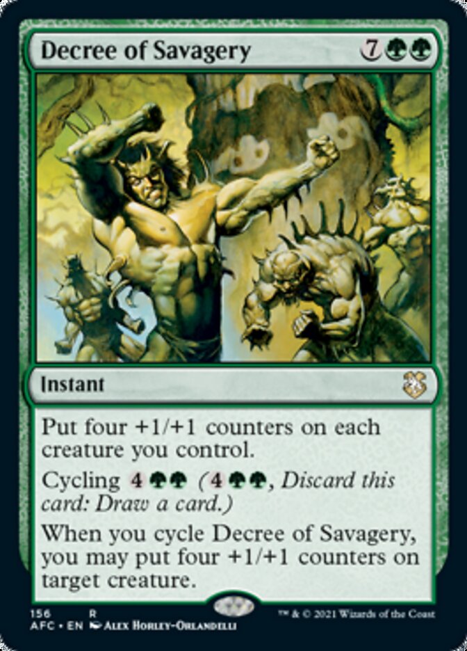Decree of Savagery [Dungeons & Dragons: Adventures in the Forgotten Realms Commander] - Magic: The Gathering - Card Brawlers | Quebec | Canada |