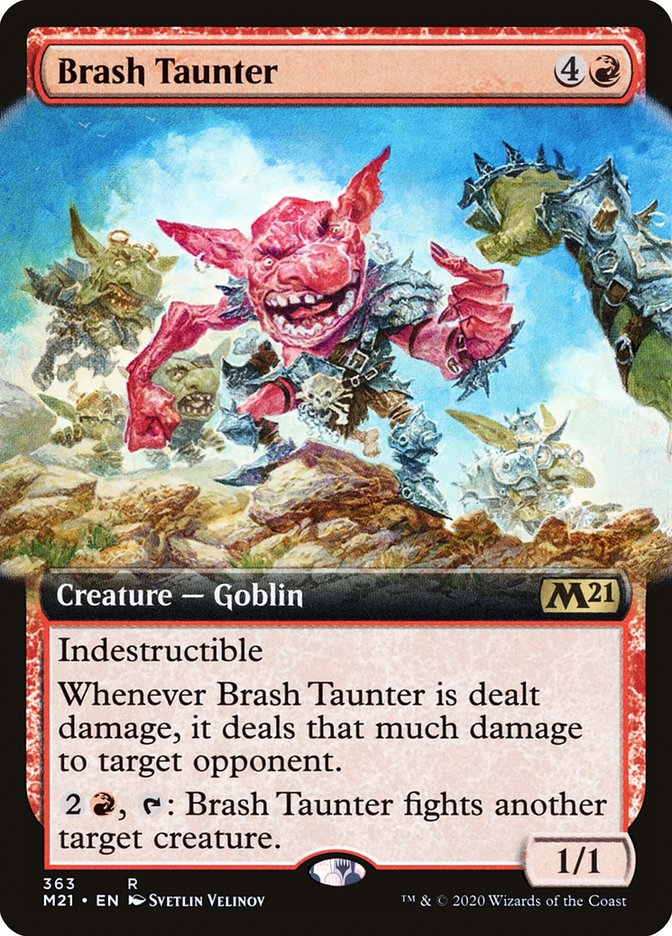 Brash Taunter (Extended Art) [Core Set 2021] - Magic: The Gathering - Card Brawlers | Quebec | Canada |