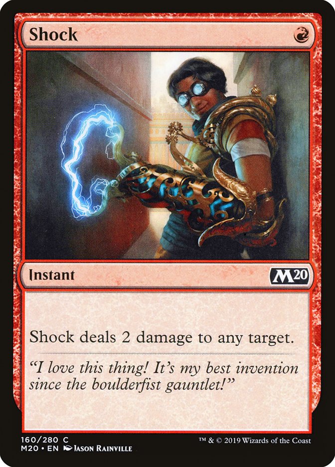 Shock [Core Set 2020] - Magic: The Gathering - Card Brawlers | Quebec | Canada |