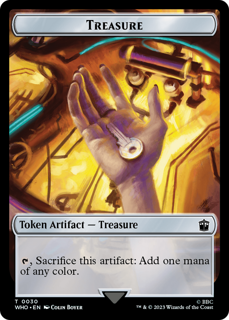 Fish // Treasure (0030) Double-Sided Token [Doctor Who Tokens] - Magic: The Gathering - Card Brawlers | Quebec | Canada |