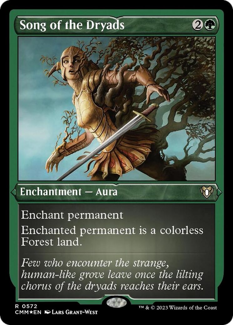 Song of the Dryads (Foil Etched) [Commander Masters] - Magic: The Gathering - Card Brawlers | Quebec | Canada |