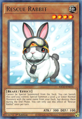 Rescue Rabbit [KICO-EN034] Rare - Yu-Gi-Oh! - Card Brawlers | Quebec | Canada |